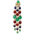 Carlo Zini  Multicolored boules earrings